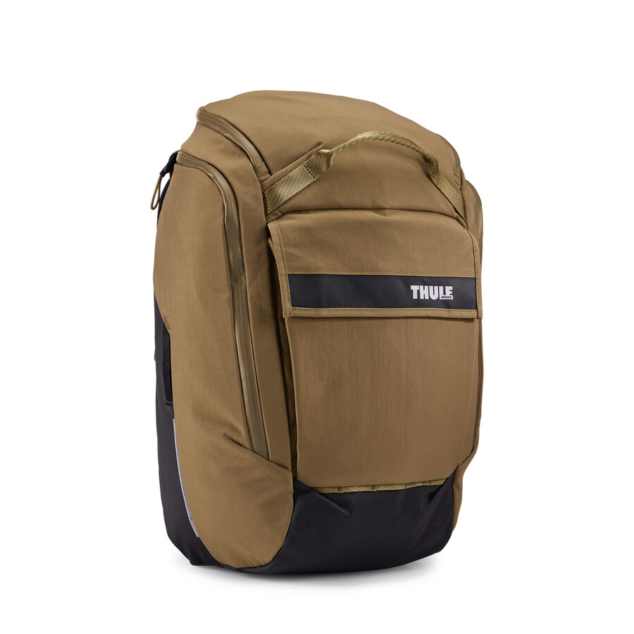 hybridcykelpakethållare och ryggsäck 26l brunbeige