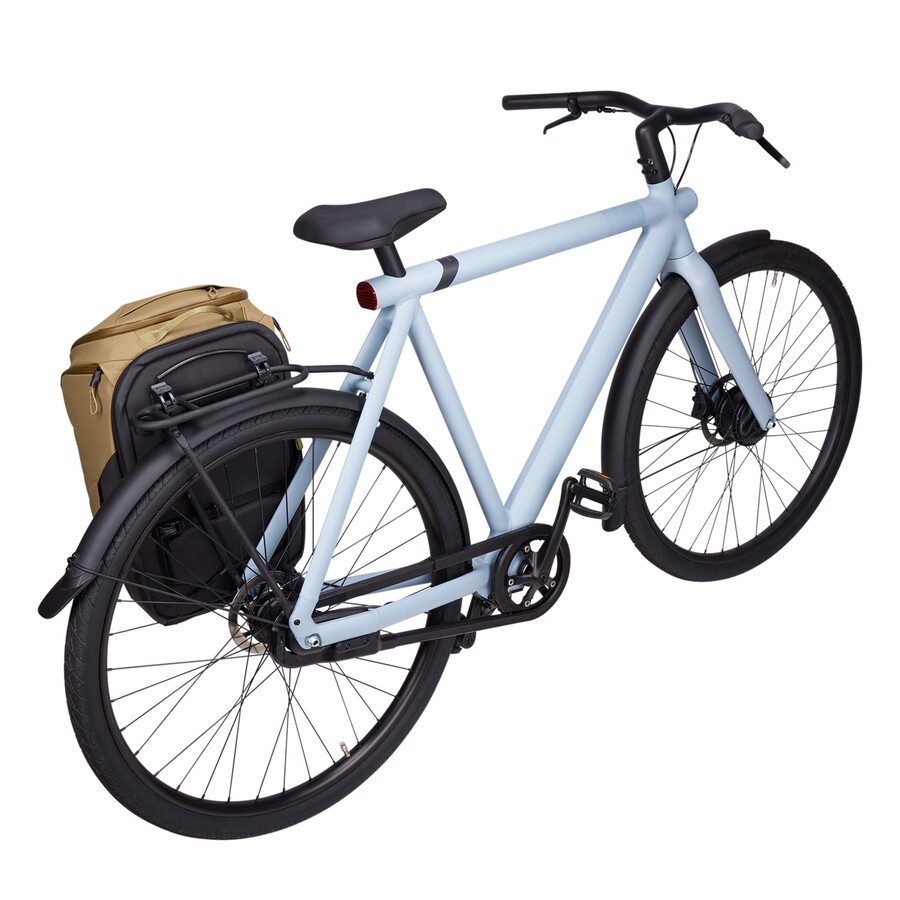 hybridcykelpakethållare och ryggsäck 26l brunbeige