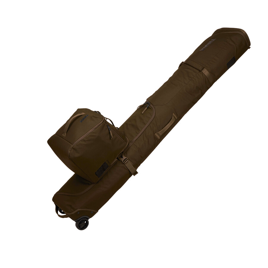 skid- och snowboardpjäxväska 35l djup khaki