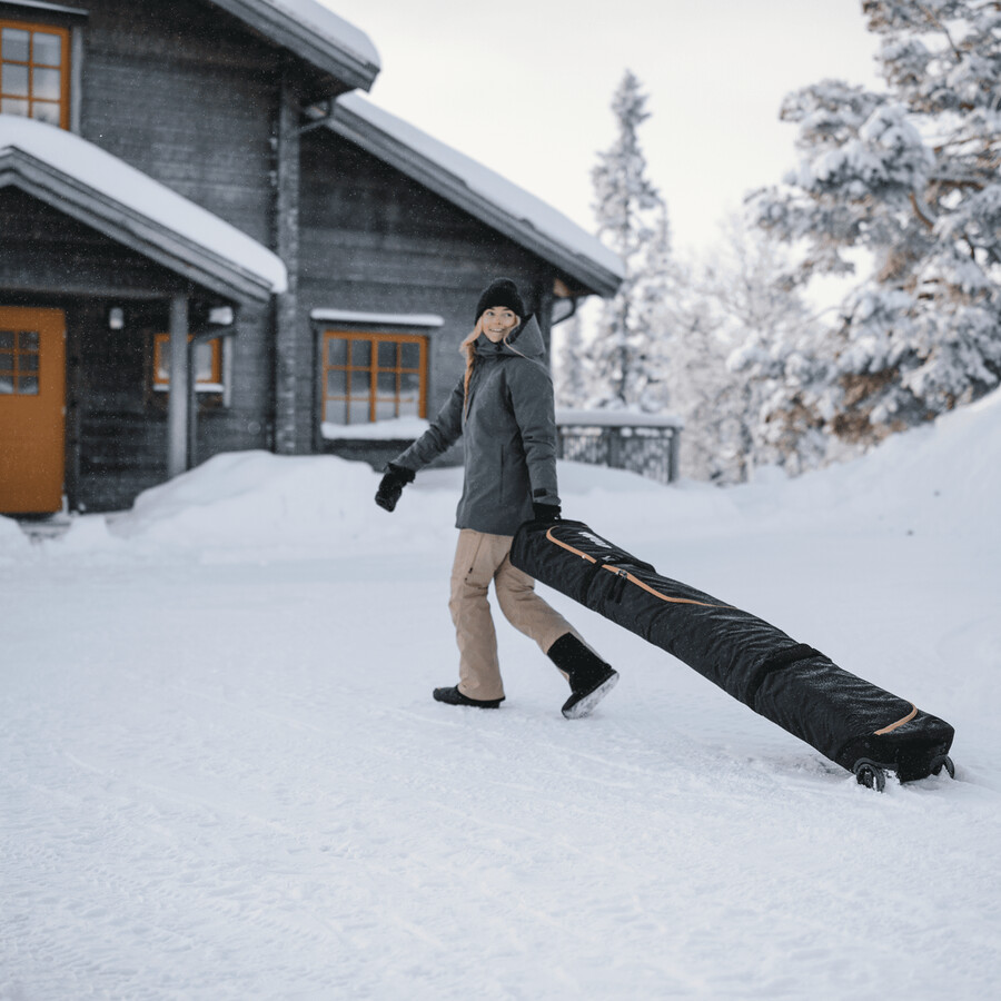 skidrullväska 192 cm svart
