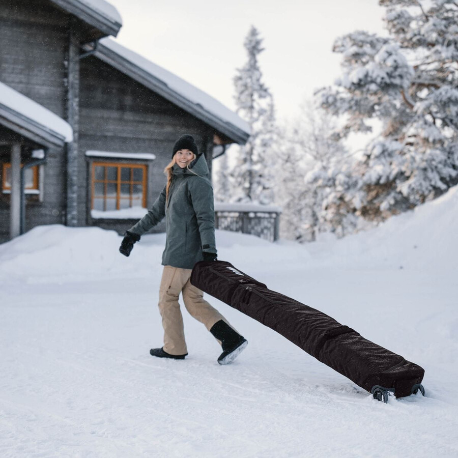 skidrullväska 175 cm svart