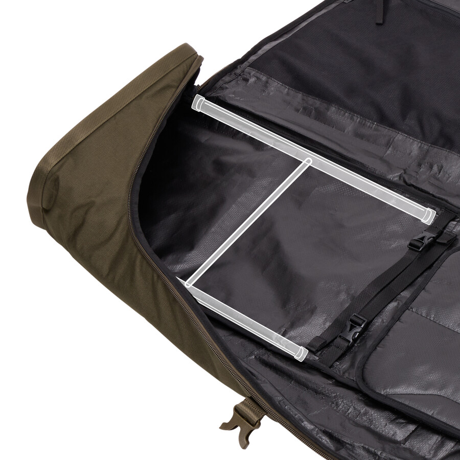 skidrullväska 175 cm djup khaki