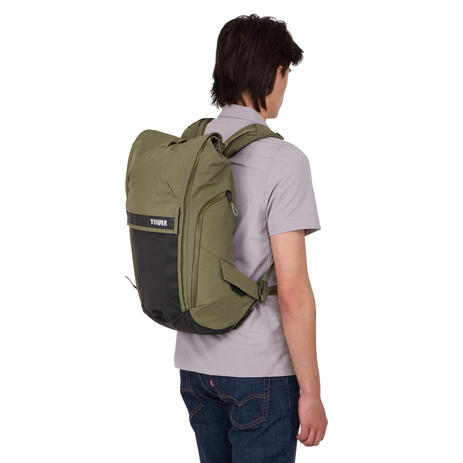 cykelryggsäck mjuk grön 20l