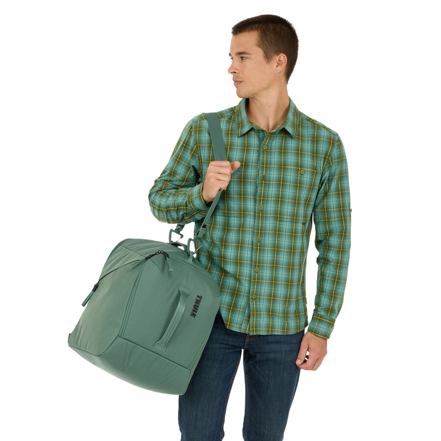 skid- och snowboardpjäxväska 35l hazy green