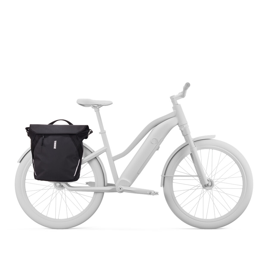 kurirväska för cykel med lås 22l svart
