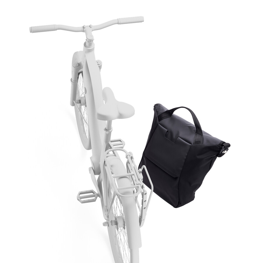 kurirväska för cykel med lås 22l svart