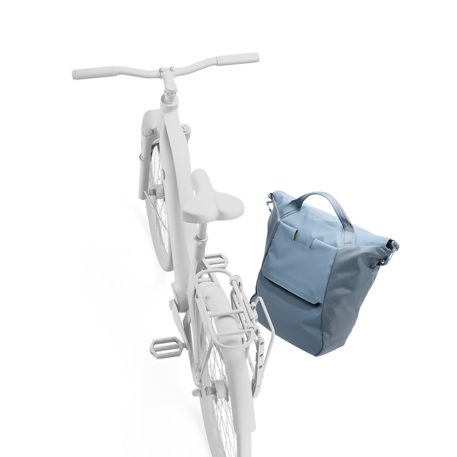 kurirväska för cykel med lås 22l mellanblå