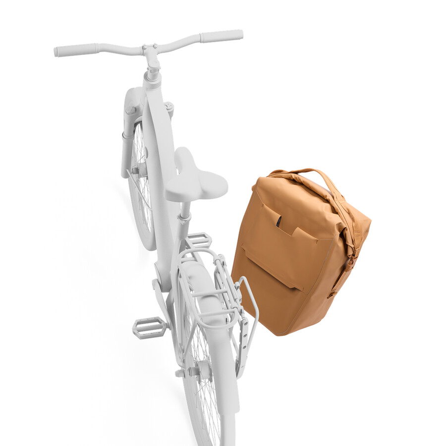 cykelväska med lås 22l dammad orange