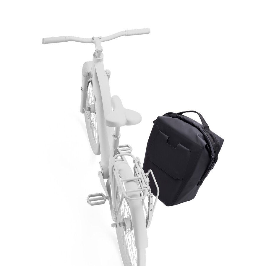 cykelväska med lås 22l svart