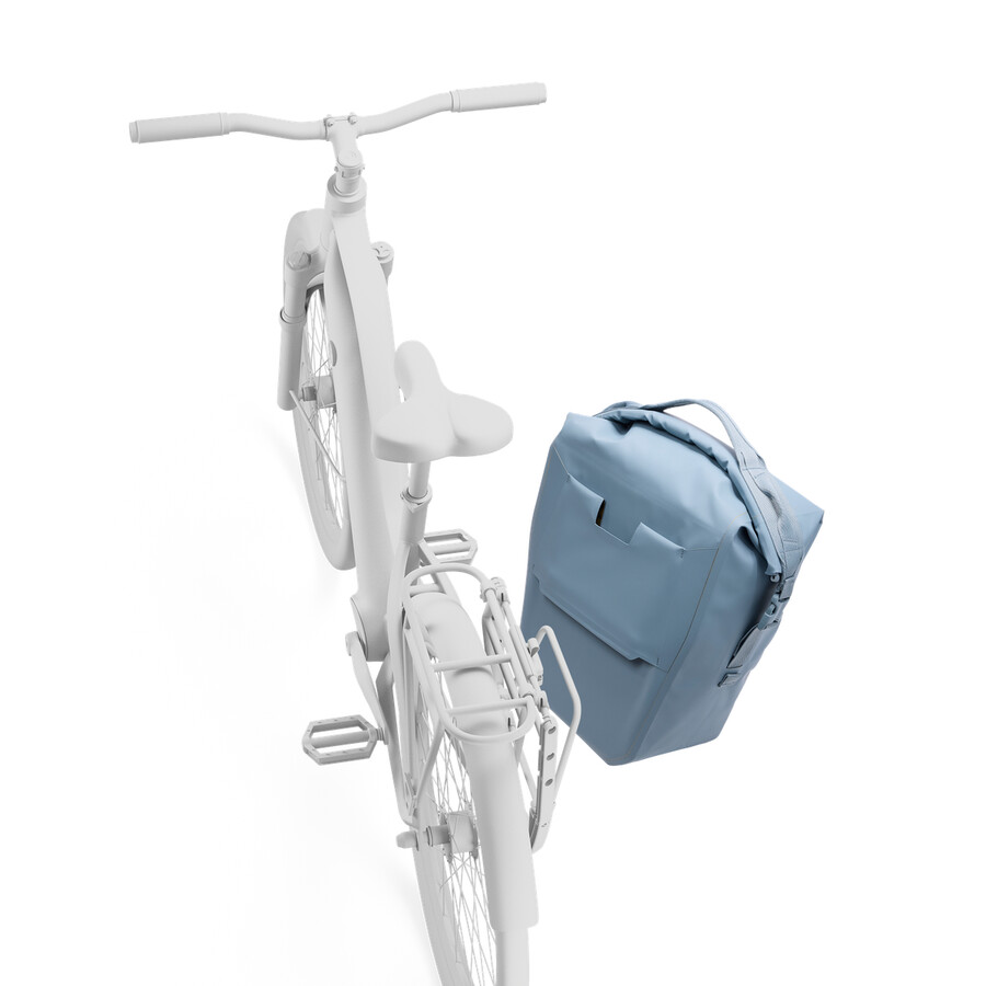 cykelväska med lås 22l mellanblå