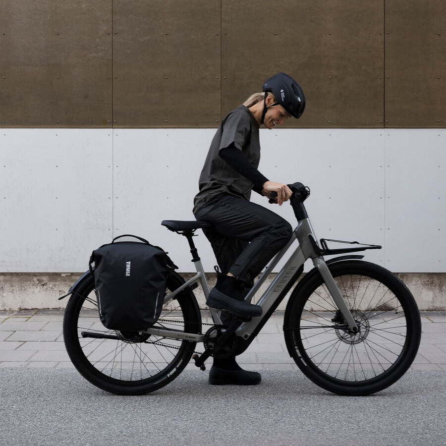cykelväska med lås 22l mellanblå