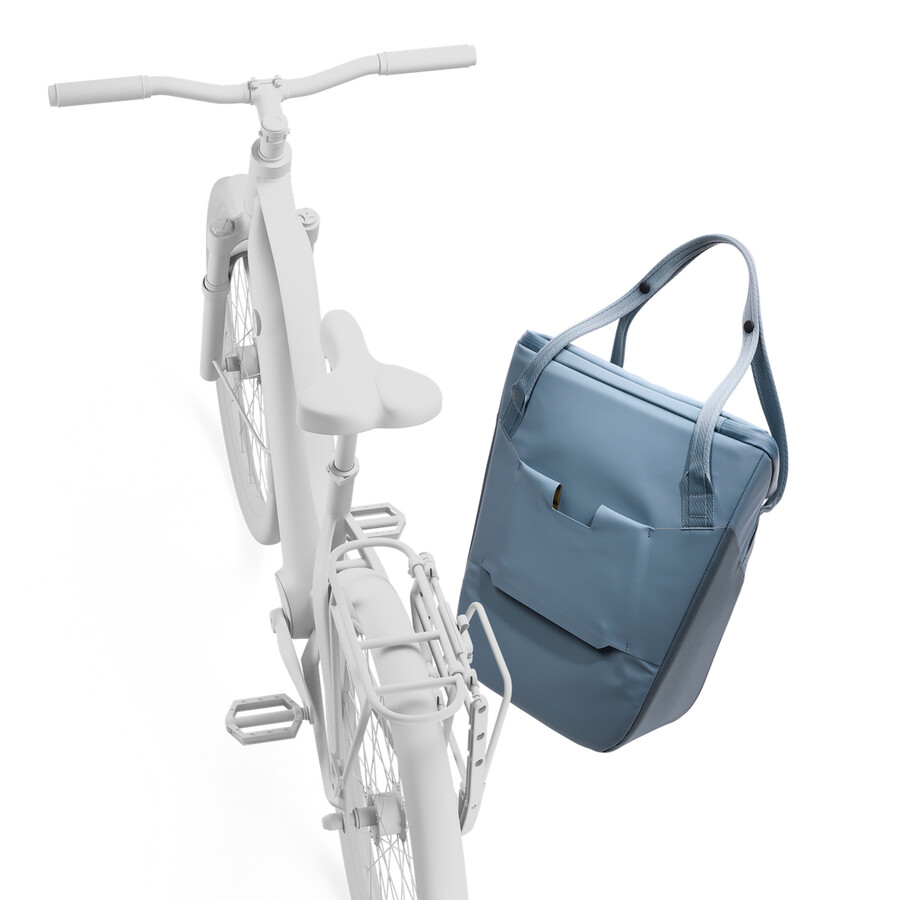 kylväska för cykel med inlåsning 21l mellanblå