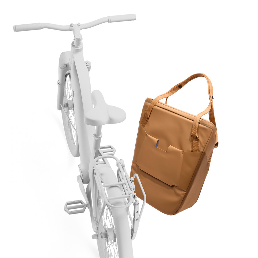 kylväska för cykel med inlåsning 21l dammad orange