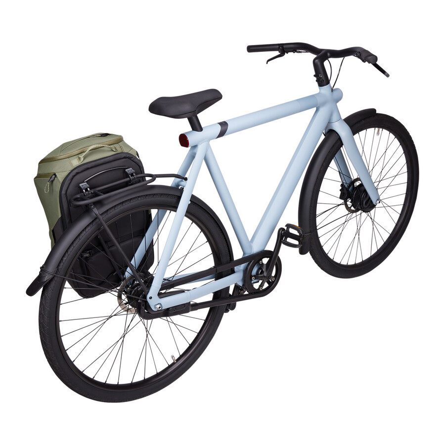 hybridcykelpakethållare och ryggsäck 26l grön