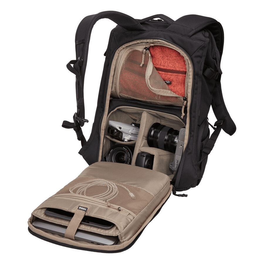 kameraryggsäck dslr 24l svart
