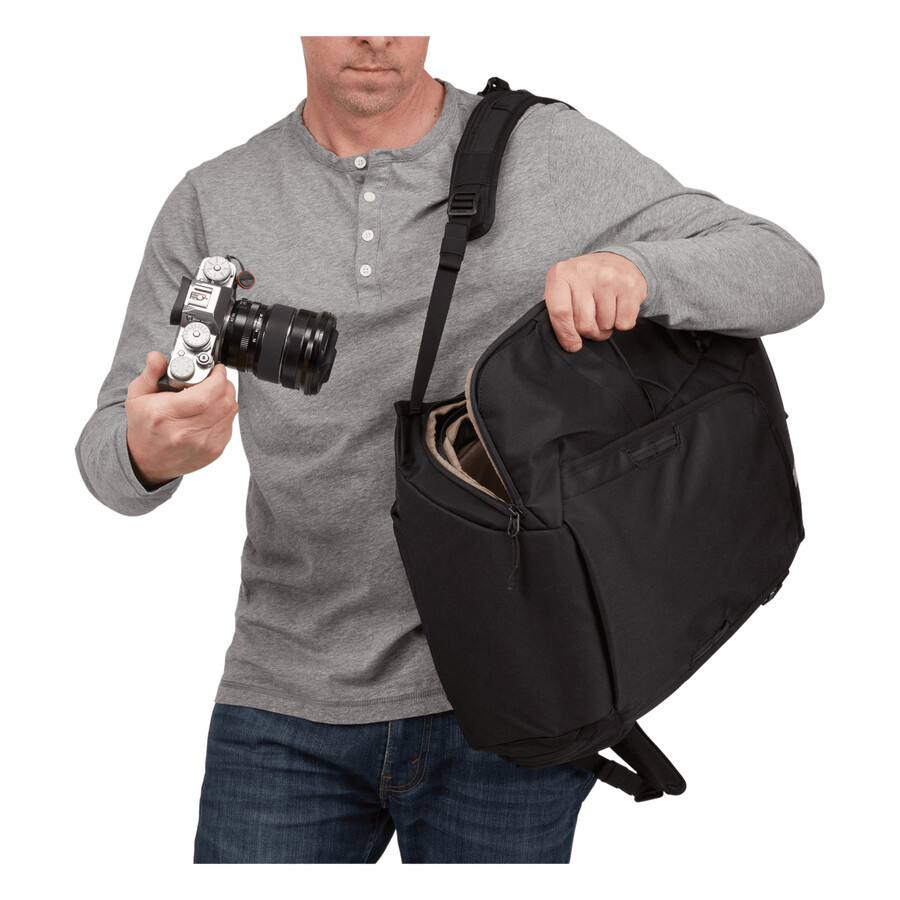 kameraryggsäck dslr 24l svart