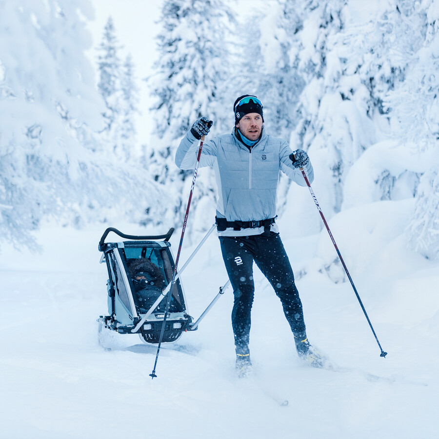 1-sits multisportcykelvagn alaska blå