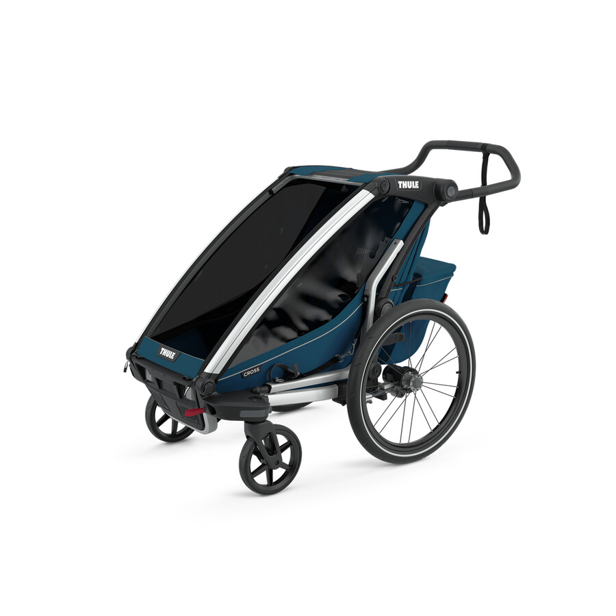 1-sits multisportcykelkärra majolica blå