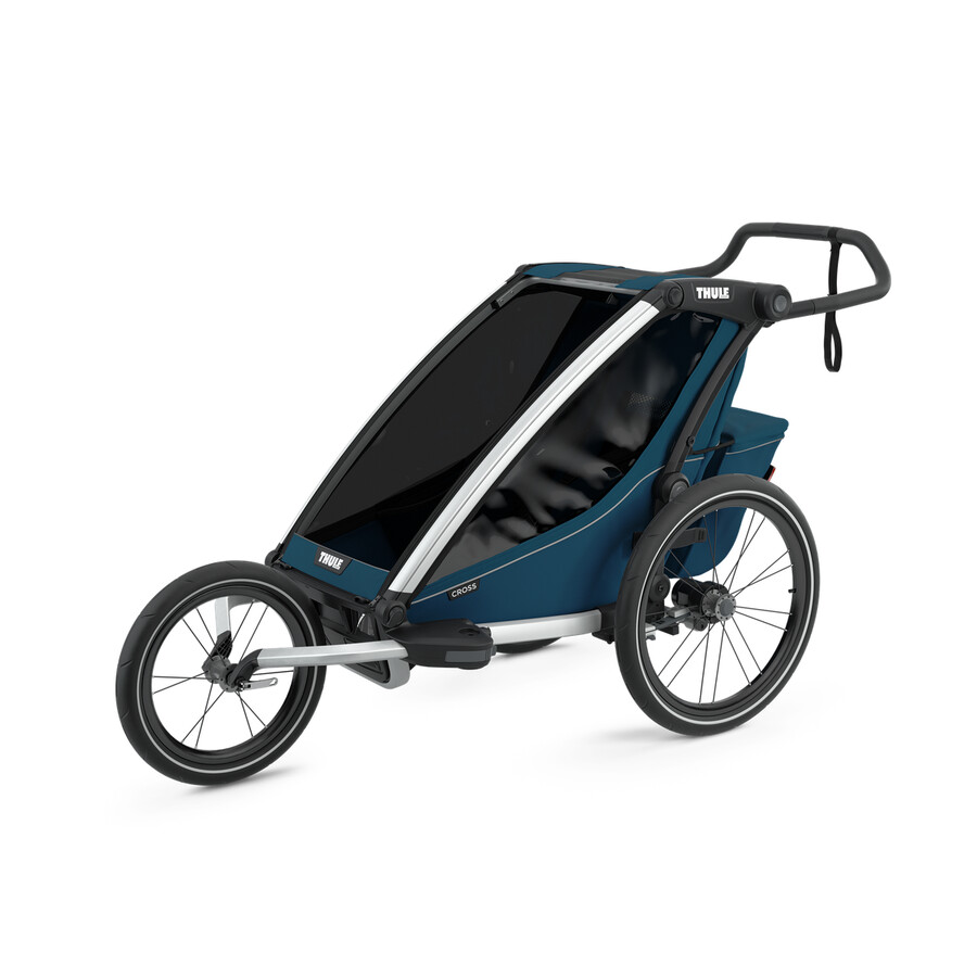 1-sits multisportcykelkärra majolica blå