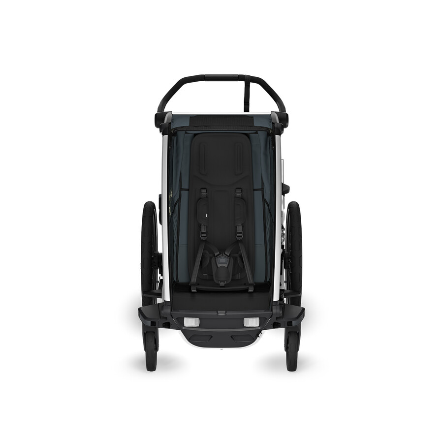 1-sits multisportcykelvagn mörk skiffer
