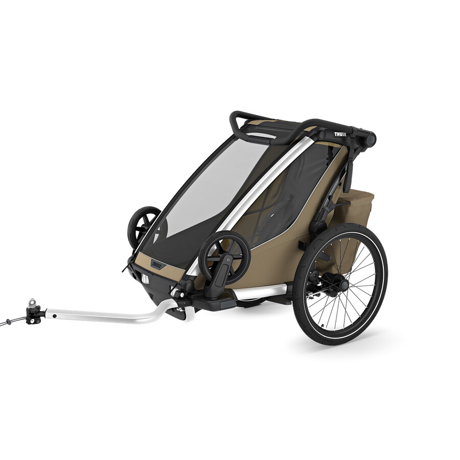 1-sits multisportcykelkärra faded khaki
