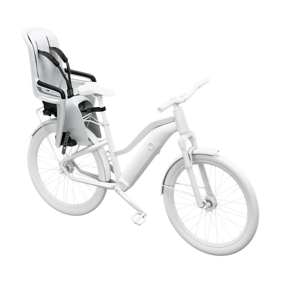 cykelsadel för cykelhållare lutningsbar ljusgrå