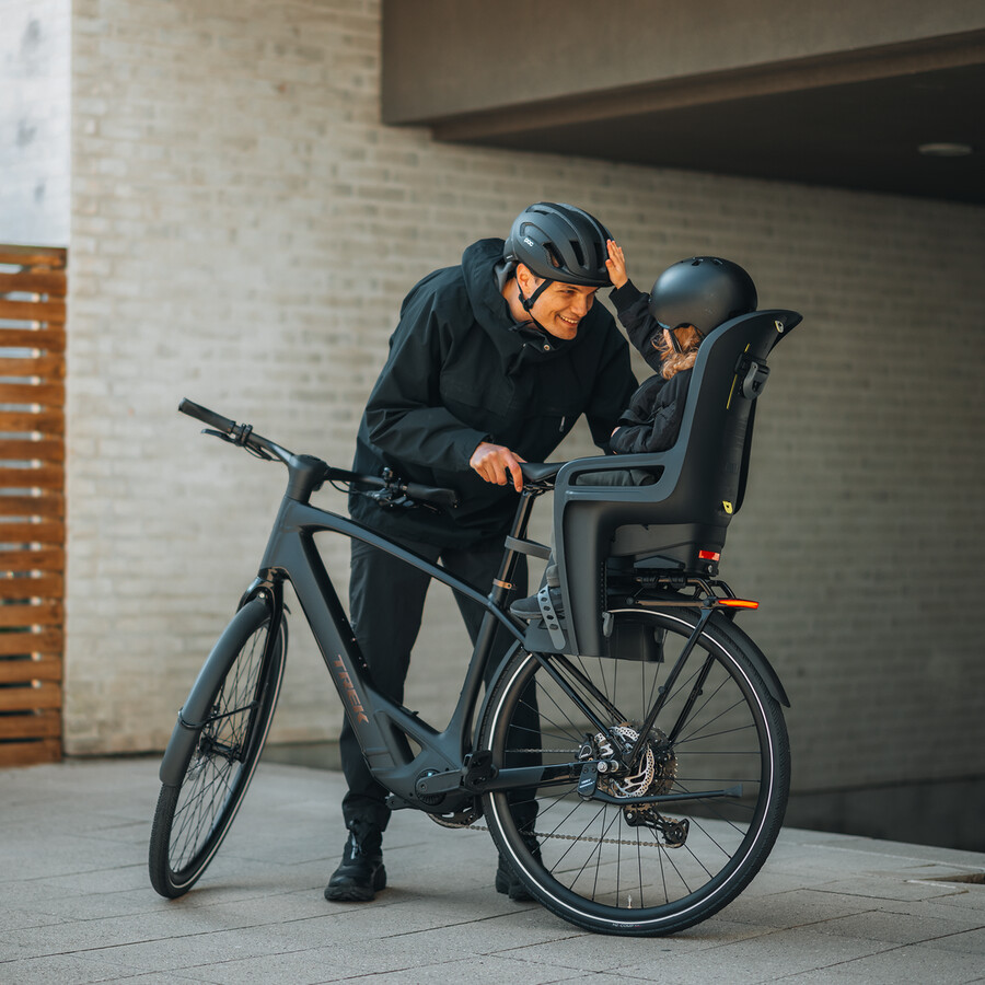 cykelsadel för cykelhållare lutningsbar ljusgrå