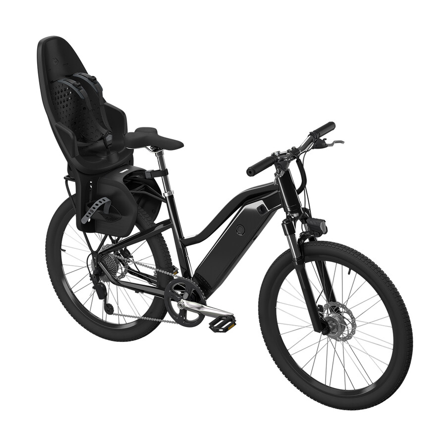 thule yepp 2 mik hd cykelstol för cykelhållare midnattssvart