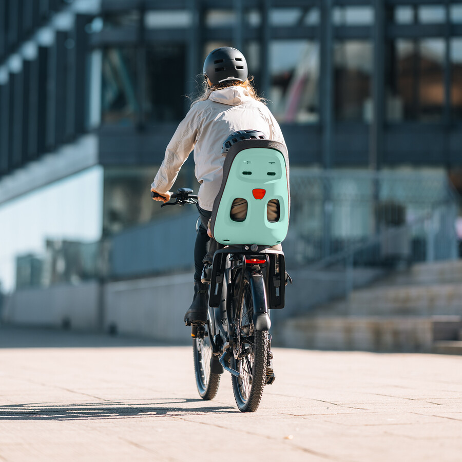 rammonterad cykelsadel för barn mintgrön