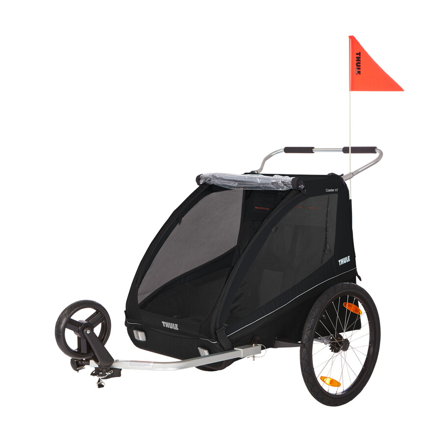 2-sits cykelvagn svart