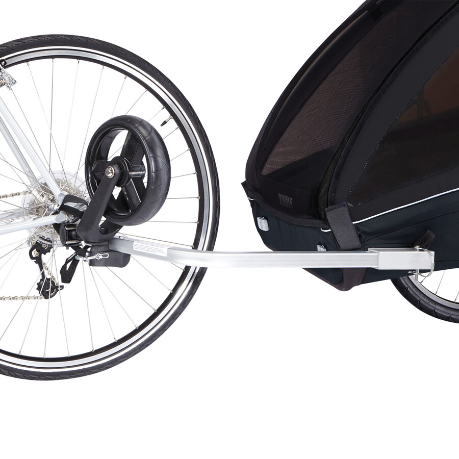 2-sits cykelvagn svart