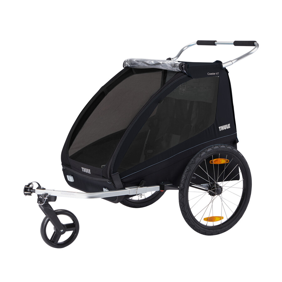 2-sits cykelvagn svart
