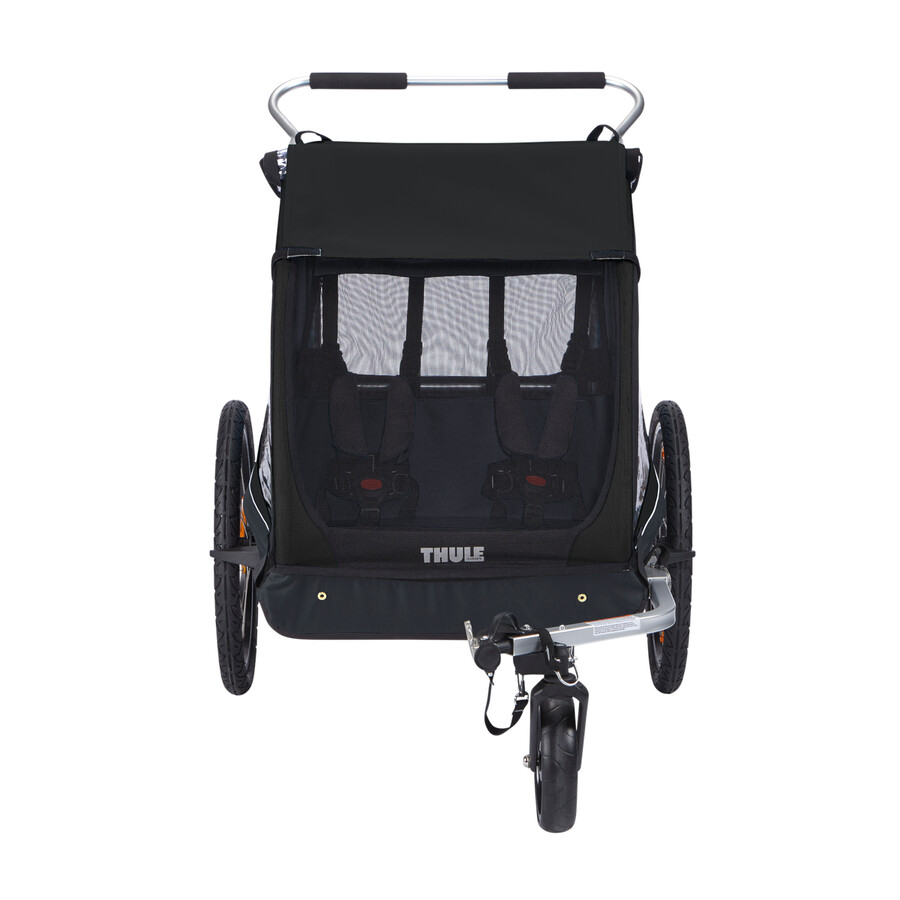 2-sits cykelvagn svart