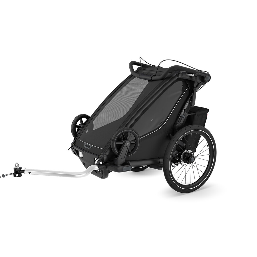 1-sits multisportcykelvagn svart