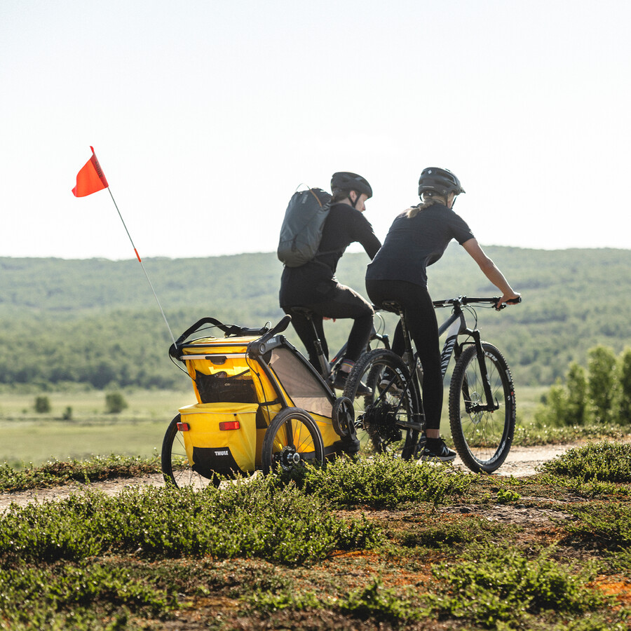 1-sits multisportcykelvagn midnattssvart