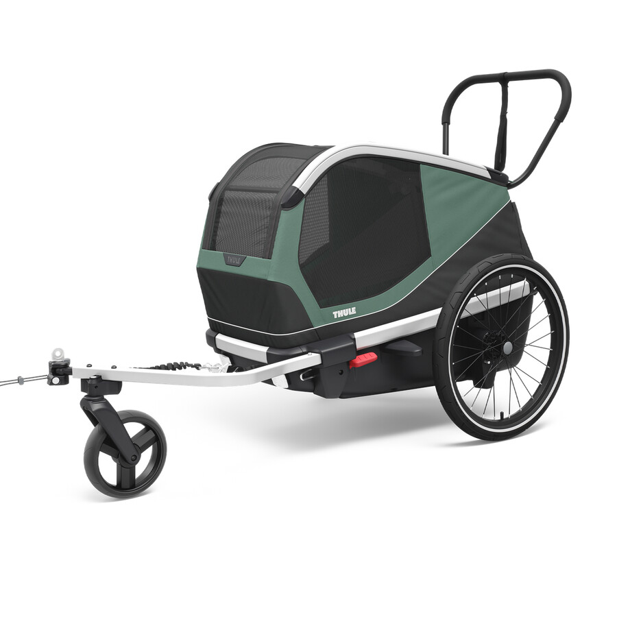 thule bexey m hundcykelvagn hazy green