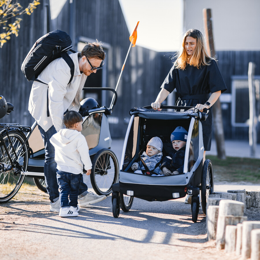 barn hund cykelkärra