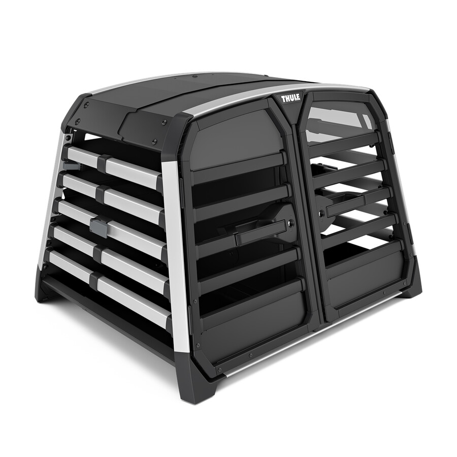 thule allax double m compact hundbur för dubbel bil