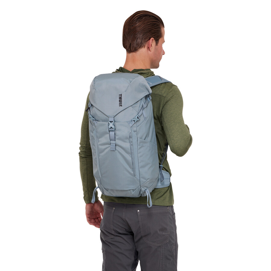 25l dagsryggsäck med regnskydd pond blue