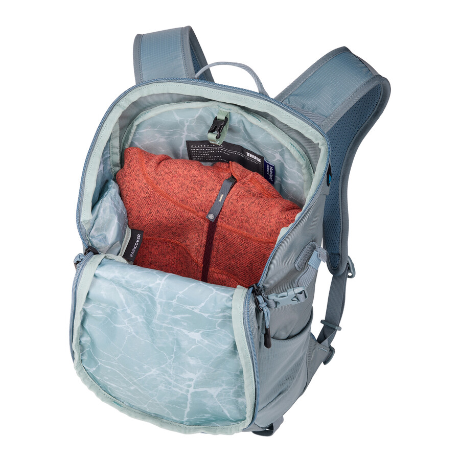18l dagsryggsäck med regnskydd pond blue