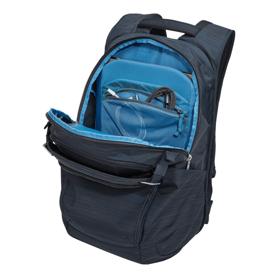 laptopryggsäck 24l kolfiberblå