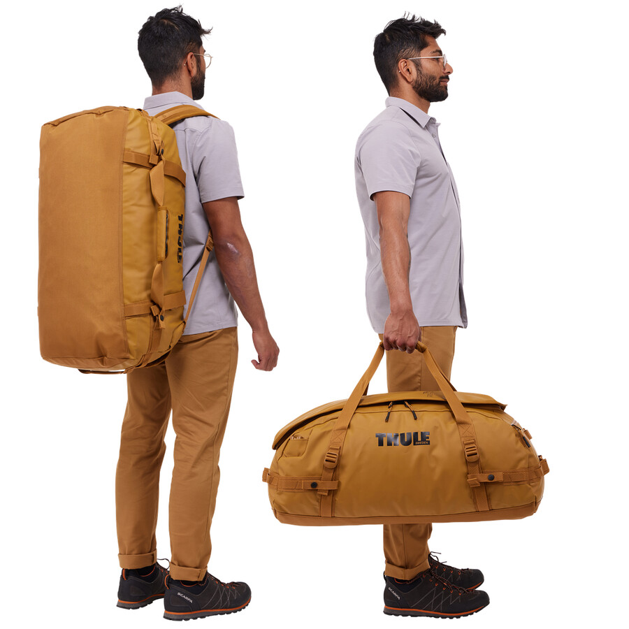 70l duffelväska golden
