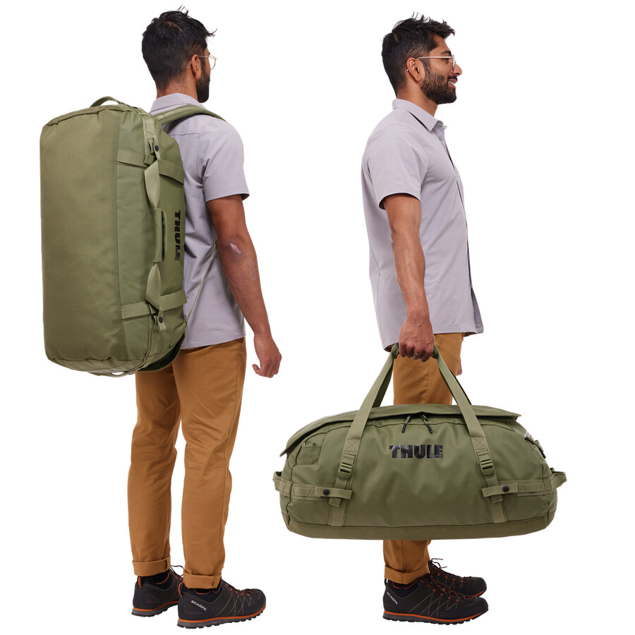 70l duffelväska olivgrön