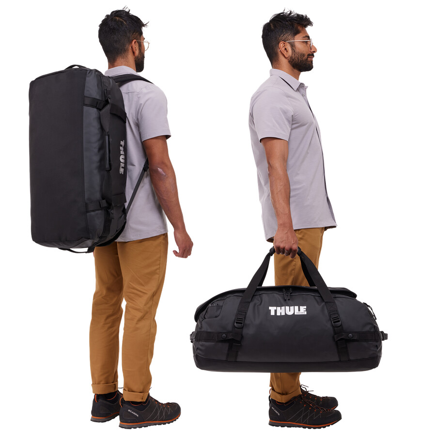 70l duffelväska svart