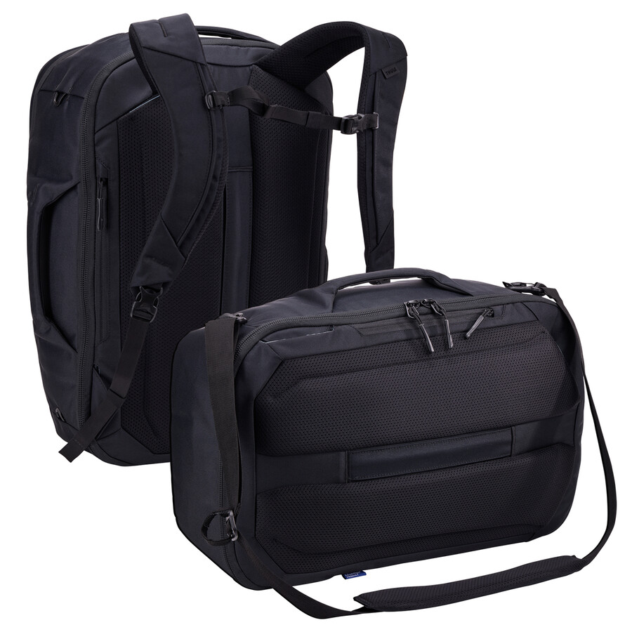 konvertibel handbagageväska 40l svart