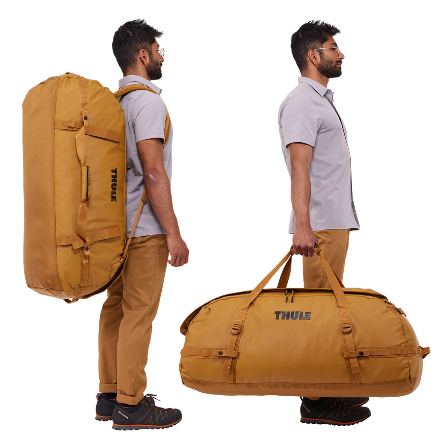 130l duffelväska golden