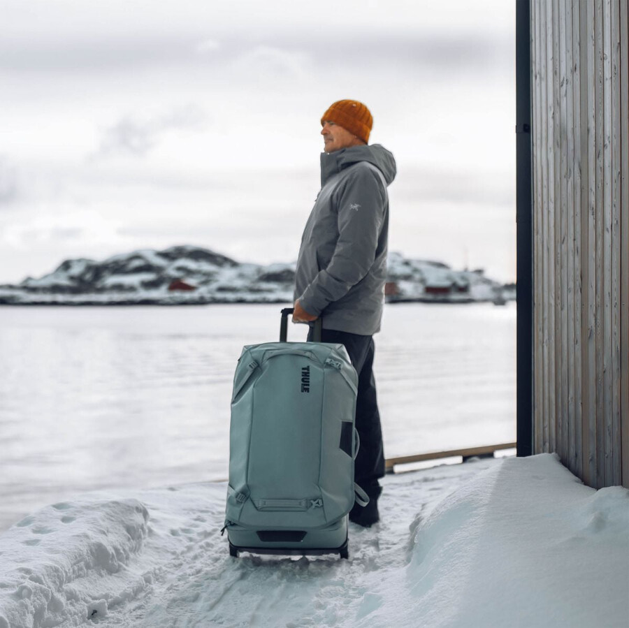 check in duffelväska med hjul pond grå