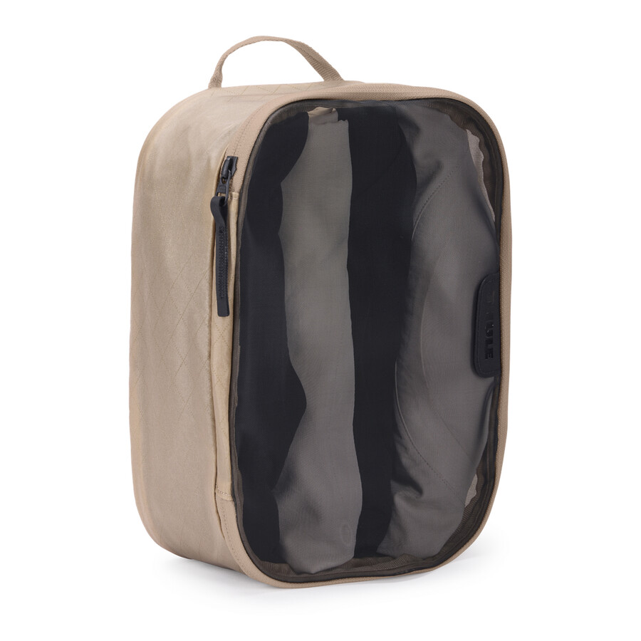 packkub liten mjuk beige