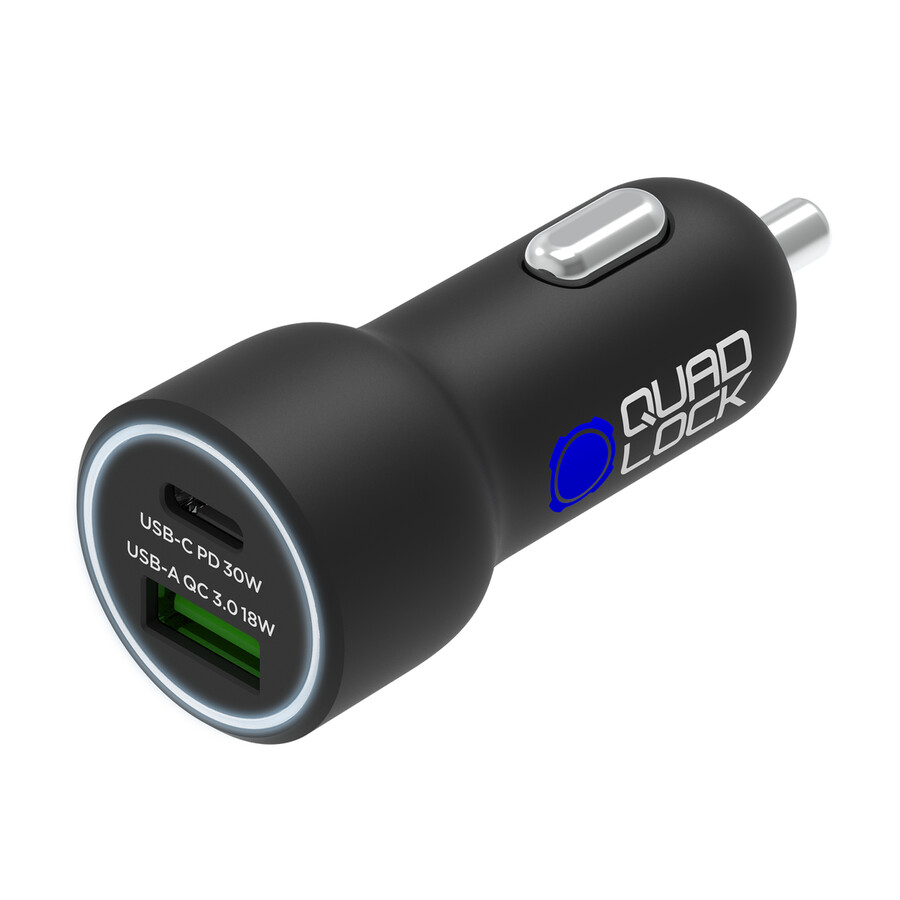 48w snabb billaddare med usb-c- och usb-a-portar