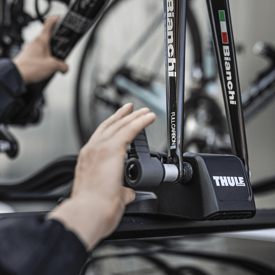 thule fastride takcykelhållare svart